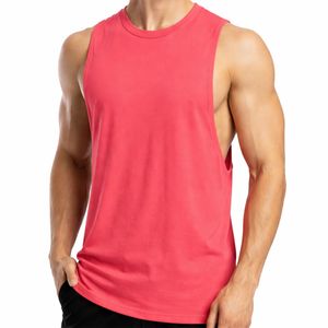 Camiseta sin mangas de algodón para hombre, chaleco deportivo de color sólido, tela de algodón premium, camiseta ligera y cómoda para hombre - Product Image 2