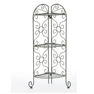 FreshSelling Metal <b>Corner</b> Plant <b>Stand</b> With Three Tier Curved Shelves For Indoor And Balcony & Garden Decor Customized Size - Product Image 5