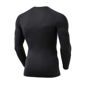Chemises de compression légères pour hommes, design personnalisé, manches longues, vêtements de sport respirants et de couleur unie - Product Image 4