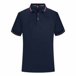Polo Deportivo para Hombre, Tricolor, con Detalles en Contraste, 2026, Manga Corta, Corte Entallado, Azul Marino y Blanco, Prenda Deportiva Profesional - Product Image 1