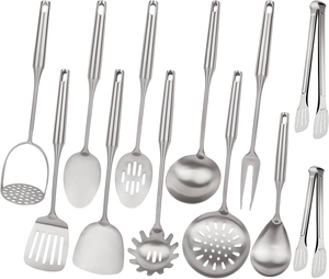 Cuillères de cuisine en acier inoxydable de qualité supérieure pour restaurants et hôtels, ustensiles de cuisine à prix abordable. - Product Image 3