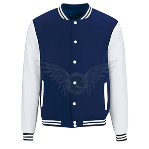เสื้อแจ็คเก็ต Letterman Varsity แบบสั่งทำพิเศษสำหรับผู้ชาย สำหรับสโมสรกีฬา โรงเรียน และองค์กรต่างๆ เสื้อแจ็คเก็ตเบสบอล Varsity น้ำหนักเบาสำหรับผู้ชาย - Product Image 4