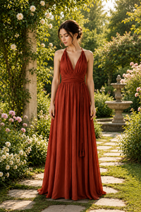 Wholesale Boho Beach Maxi <b>Dress</b> Cotton Crinkled Halter Neck Backless <b>Dress</b> For Women Summer Resort Wear Custom Apparel - Product Image 5