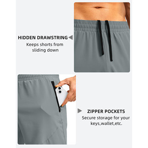 Shorts de jogging personnalisés en 3D avec motif en relief, style streetwear, 100% coton, respirant, léger, shorts d'été pour hommes - Product Image 5