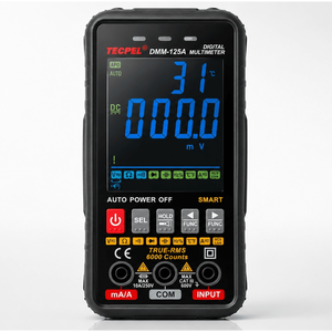 เครื่องวัดอัจฉริยะสี DMM-125A เหมาะสำหรับการวัดแรงดันไฟฟ้าและกระแสไฟฟ้าต่างๆ อย่างแม่นยำ เหมาะสำหรับการวัดที่ครอบคลุม - Product Image 1