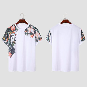 T-shirts blancs vierges surdimensionnés personnalisés en coton 100% de haute qualité, imprimés par transfert thermique, durables et respirants - Product Image 1