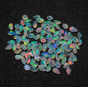 Opale naturelle d'Éthiopie Welo, taille poire, 3x5 mm, pierre précieuse facettée, en vrac, vente en gros, pour le bricolage - Product Image 3