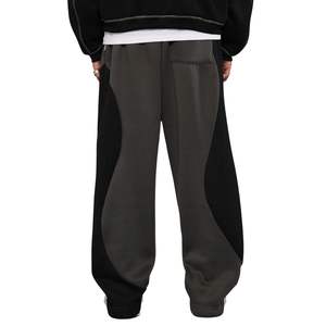 Pantalones de Hombre de Moda, Invierno, Gruesos, Antiarrugas, Mezcla de Algodón, Estilo Urbano, Pierna Ancha, Dos Tonos, Tallas Grandes - Product Image 2