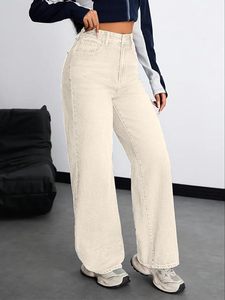 Jeans de Mezclilla para Mujer, Estilo Casual, Corte Bootcut, Desgastados, Lavado Claro, Corte Regular, para Uso Diario - Product Image 4