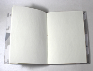 Hermoso Cuaderno de Papel de Algodón Hecho a Mano, Estilo Personalizado, Diseño Impreso de Elefantes en Dos Colores, Tapa Dura Blanca, Hermoso Cuaderno - Product Image 3