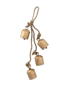 Juego de Campanas Metálicas Doradas, Tamaño y Forma Personalizables, Decoración Moderna y Ecológica Hecha a Mano para Árbol de Navidad y Hogar, con Logotipo Personalizado - Product Image 1