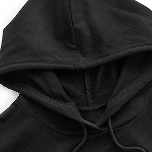 Pullover Long Sleeve Customized Women Crop <b>Top</b> Hoodies <b>Winter</b> Autumn Eco-Friendly Breathable Polyester Cotton OEM Services - Product Image 2