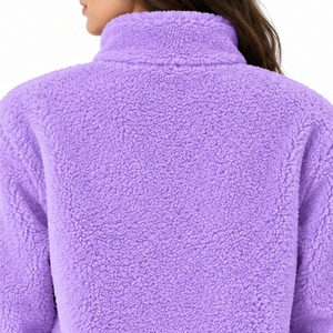 Giacca in Pile Sherpa per Donna, Morbida con Zip Integrale, Casual per Esterni, Design Moderno, Comfort Facile, Ideale per Climi Freddi - Product Image 5