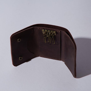 Premium Genuine leather key holder <b>wallets</b> purse featuring compact design and spacious interior storage for sale in low price - Product Image 4