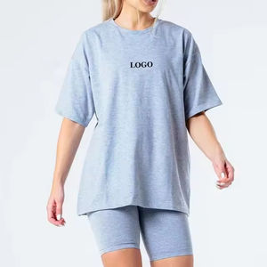 Conjunto de Shorts y Camiseta Deportiva para Mujer, Ligero y Transpirable, 100% Algodón, Ajuste Perfecto, Ropa Deportiva de Dos Piezas - Product Image 5