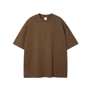 Camiseta Lisa de Algodón Grueso de 300g para Hombre, Personalizable con Estampado, Cuello Redondo, Corte Ajustado, Estilo Casual - Product Image 4