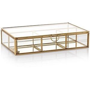 Hot Selling Classic Top Trending Metal Glass <b>Material</b> Decorative <b>Storage</b> <b>Box</b> Home Accessories Jewelry <b>Box</b> for Bangle Necklace - Product Image 6