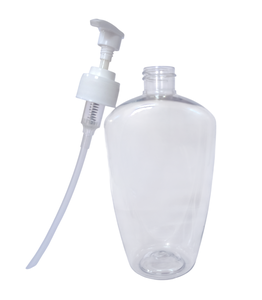 Flacon pompe rechargeable 500 ml pour shampoing, design élégant et premium, pompe et flacon transparents, pompe et flacon écologiques. - Product Image 2