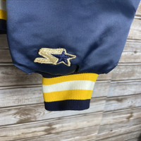 Blousons Bomber de Baseball pour Hommes avec Logo Personnalisé Brodé, Design Rayé Haut de Gamme, Col et Poignets Côtelés Tricotés