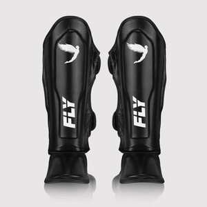Professional Fly Model Shin Pad & Guard Genuine Cowhide Leather Protection Gear Custom Logo Training & Sparring Martial Arts - Product Image 1