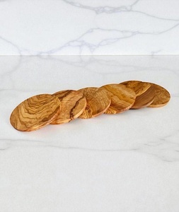 Posavasos Artesanales de Madera, Diseño Rústico, Ecológicos, Hechos a Mano en India, Oferta Especial - Product Image 1