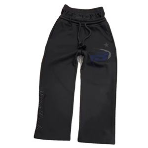 les pantalons de survêtement Black Streetwear Jogger <b>Sweatpants</b> Elastic Waist Sporty Minimalist Casual Lose <b>Oversized</b> <b>Sweatpants</b> - Product Image 1
