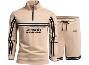 Tenues de sport décontractées personnalisées à manches longues pour hommes, bas de sport au design tendance pour la course, le jogging et la gym, 100 % coton, séchage rapide - Product Image 5