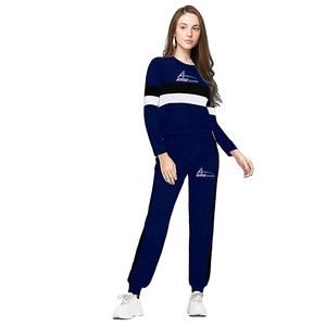Chándales de bloques para mujer, ropa de invierno, Color azul, Panel blanco, para correr, gran oferta - Product Image 1