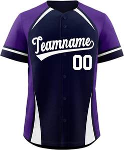 Camiseta de Béisbol Rosa Personalizada, 100% Algodón, Uniforme de Equipo, Camisa Deportiva con Botones, Logotipo OEM, Ropa Deportiva Transpirable al por Mayor - Product Image 6