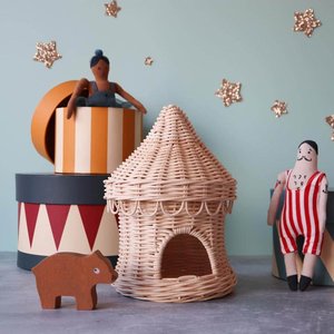 Jouet en rotin écologique pour enfants, jouets de jeu de rôle à prix avantageux, tente de cirque, maison de jeu à vendre - Product Image 6