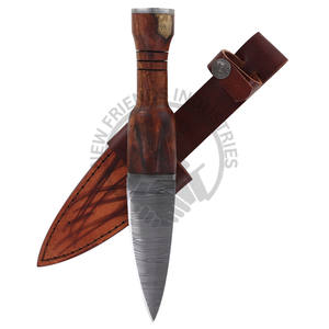 Nueva Edición Cuchillo de Caza y Camping de Hoja Fija de Acero de Damasco con Punta de Caída, con Mango de Palisandro - Product Image 4