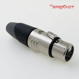 Conector de Audio XLR Hembra de 5 Pines Profesional, Estable y Duradero, Hecho de Plástico, Aleación de Latón y Níquel, con LED - Product Image 2