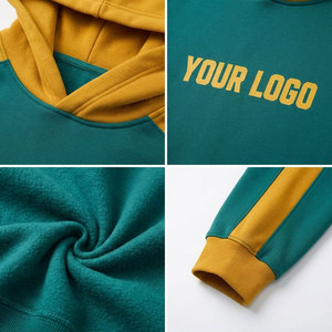 เสื้อฮู้ดสีเขียวเหลืองแบบกำหนดเองสำหรับผู้ชาย ดีไซน์กระเป๋าแบบลำลอง พิมพ์ลายด้วยความร้อน ทรงปกติ สไตล์ฤดูใบไม้ร่วง - Product Image 6
