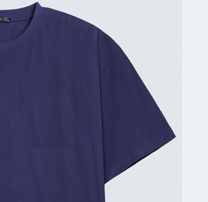 Camiseta de Alta Calidad para Hombre, Color Azul Marino, Cuello Redondo, Manga Corta, Lona Sólida, Transpirable, Ecológica, Antiarrugas, de Secado Rápido, Corte Regular - Product Image 6