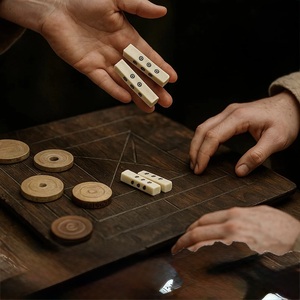 Dados de Cuerno de Búfalo Cuadrados Pulidos Naturales de ILAHI, Ecológicos, con Patrones Únicos, para Amantes de la Religión, Feng Shui, Juegos de Rol y Mesa - Product Image 5