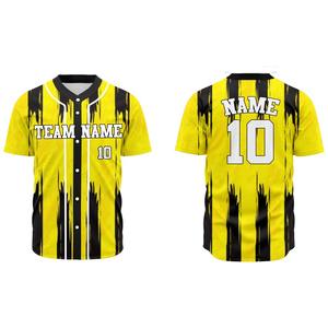 Maillot de baseball personnalisé de bonne qualité, manches courtes, tissu léger, doux, respirant, séchage rapide, confortable - Product Image 1