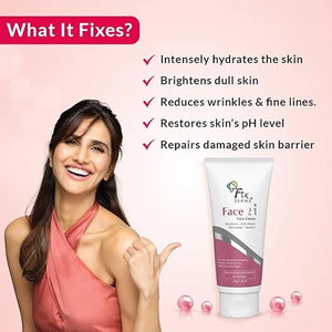 Face 21 <b>Cream</b> Hydrating Nourishing Moisturizer Lightweight Formula For Smooth Radiant <b>Skin</b> Gentle Daily Skincare <b>Glow</b> Pack 50 gm - Product Image 5