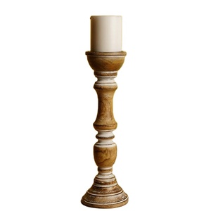 Bougeoir en bois le plus vendu bougeoir de mariage décoratif pour la maison pour Noël et d'autres occasions - Product Image 1