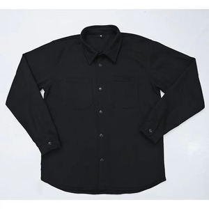 Chemises habillées formelles pour hommes 2026 – Chemise décontractée noire à col montant et manches longues - Product Image 4