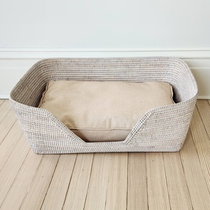 Cama para perros de ratán, nuevo diseño, productos artesanales para mascotas, sofá cama para cachorros, nidos, camas para gatos de caña natural - Product Image 5