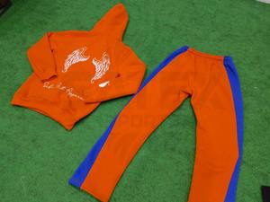 Ensemble de survêtement pour homme 100% coton, nouveau design, pantalon évasé, sweat à capuche surdimensionné avec logo personnalisé imprimé, ensemble 2 pièces - Product Image 6