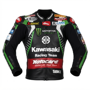 Men’s Cowhide Leather <b>Racing</b> <b>Jacket</b>/Chaqueta MotoCP Style CE Level 2 Armor Motorcycle Track Riding Protective Gear CE - Product Image 1