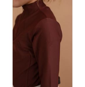 Chemises d'équitation pour enfants, Polo à cheval, hauts, fabricants de vêtements, exposition de fermetures éclair pour enfants, couches de Base équestres - Product Image 6