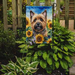 Cairn Terrier Tournesols Drapeau de Jardin Boîte aux Lettres Multicolore Bannière Décorative de Cour pour Patio Oeuvre de Fleurs Taille pour Petit - Product Image 2