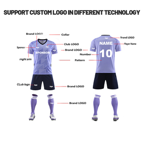 เสื้อฟุตบอลพิมพ์ลายโลโก้คุณภาพสูงแบบกำหนดเอง ชุดกีฬาตัดเย็บอัตโนมัติ แขนสั้นสำหรับผู้ใหญ่ ป้องกันแบคทีเรีย - Product Image 5