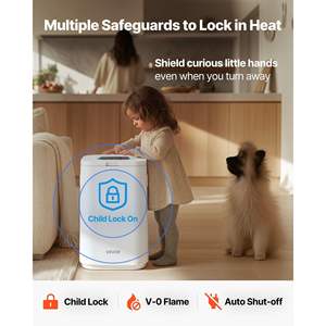 Calentador de Toallas Eléctrico para Baño, con Temporizador de 24 Horas, Apagado Automático, Bloqueo para Niños, Indicador de Alta Temperatura, para 4 Toallas Extra Grandes - Product Image 4