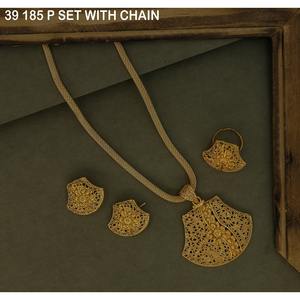 Fashion Pendant Necklace Gold-Plated Necklace for Women <b>Wedding</b> Jewelry Luxury Earrings Necklace Jewelry Set for Woman Jewelry - Product Image 1