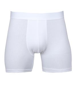 Sous-vêtement boxer modal taille moyenne respirant pour hommes, culotte imprimée, logo personnalisé, short en tissu tricoté respirant à la taille - Product Image 4