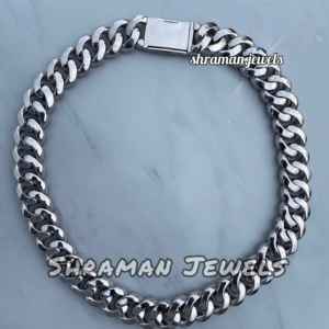 Cadena de Eslabones Cubanos Personalizada de Plata 925 con Baño de Rodio, Diamantes de Moissanita de 20mm y 24 Pulgadas, Estilo Bling Iced Hip Hop, Regalo Unisex para Boda - Product Image 5