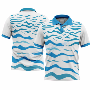 Chemises polo de pêche fabriquées au Pakistan en spandex et polyester respirant à manches courtes pour le golf et la pêche - Product Image 4